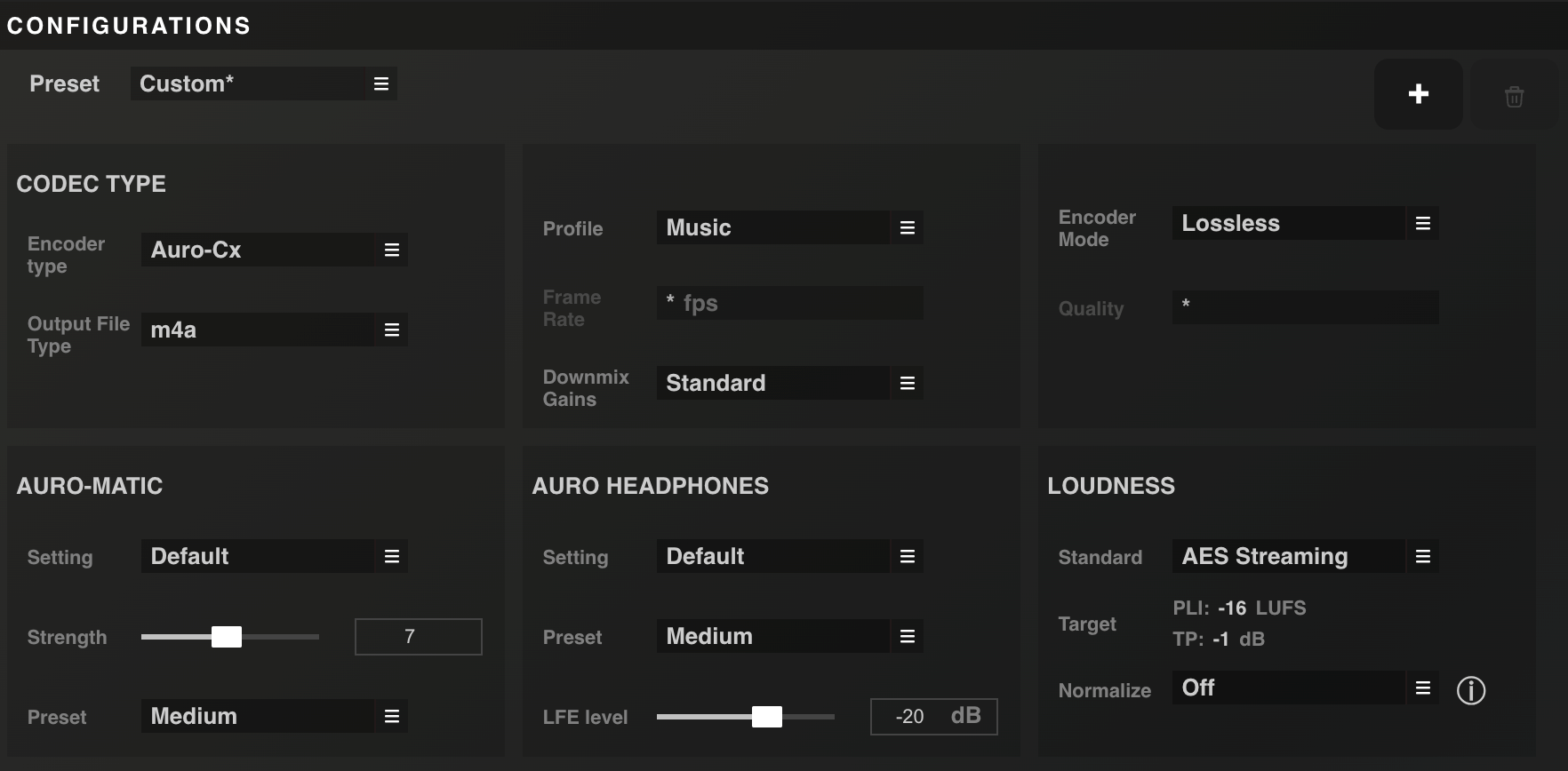 3.2 Configurations Menu - AURO-3D